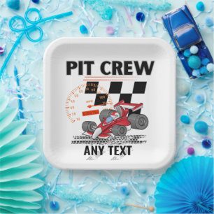 Pit Crew Birthday Party Theme Race Cars Papieren Bordje