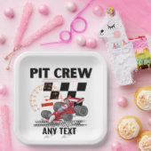 Pit Crew Birthday Party Theme Race Cars Papieren Bordje (Feest)