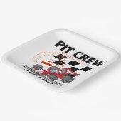 Pit Crew Birthday Party Theme Race Cars Papieren Bordje (Gebogen)