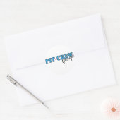 Pit Crew Group Ronde Sticker (Envelop)