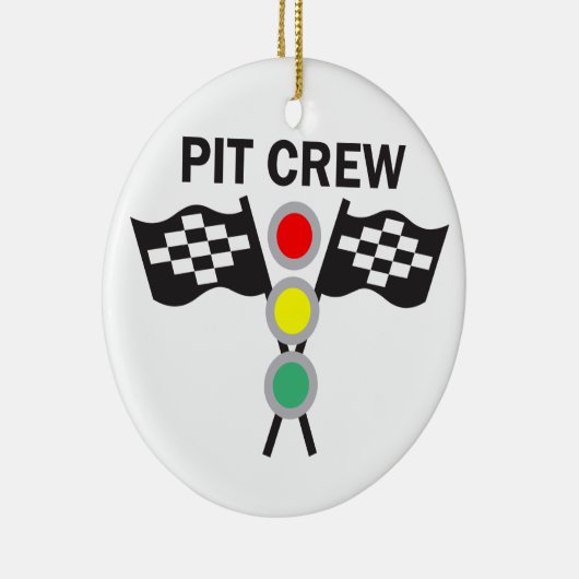 Pit Crew Keramisch Ornament (Rechts)