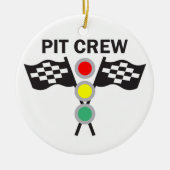 Pit Crew Keramisch Ornament (Voorkant)