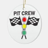 Pit Crew Keramisch Ornament (Links)