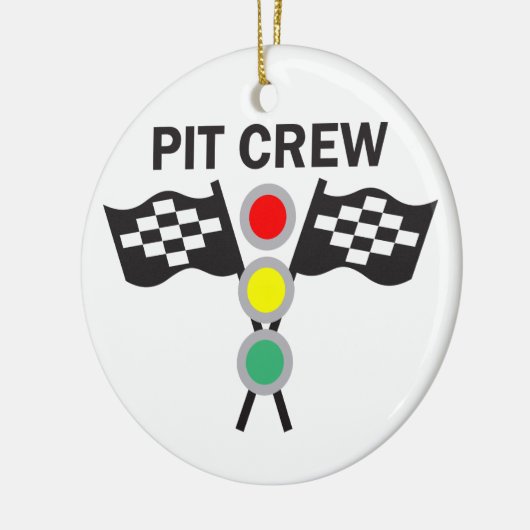 Pit Crew Keramisch Ornament (Links)