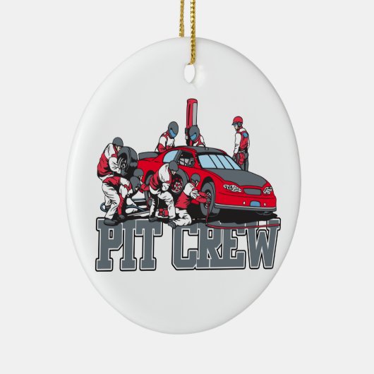 Pit Crew Keramisch Ornament (Rechts)