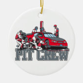 Pit Crew Keramisch Ornament (Voorkant)