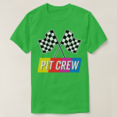 Pit Crew Kleurrijk T-shirt (Design voorkant)