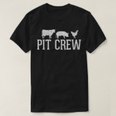 Pit Crew Koe Pig Chicken Barbecue T-shirt (Design voorkant)