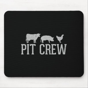Pit Crew Koe Pig Chicken Byrbecue Cookout Grillen Muismat