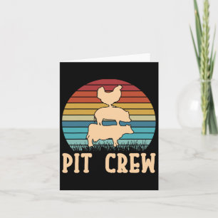 Pit Crew Koe Varken Kip Byrbecue Grillen BBQ Kaart