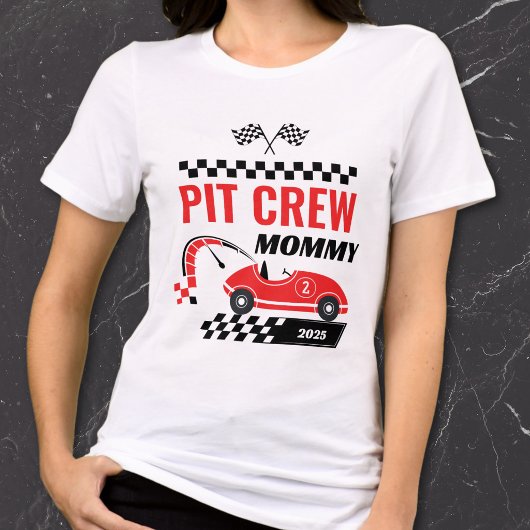 Pit Crew Moeder Snel Een Verjaardags T-Shirt