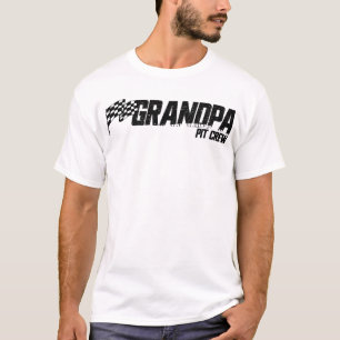 Pit Crew Opa Race Verjaardag Familie Race Opa T-shirt