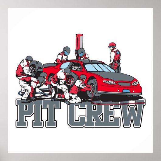 Pit Crew Poster (Voorkant)