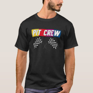 PIT CREW Race Auto Hosten Feesten T-shirt