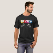 PIT CREW Race Auto Hosten Feesten T-shirt (Voorkant volledig)