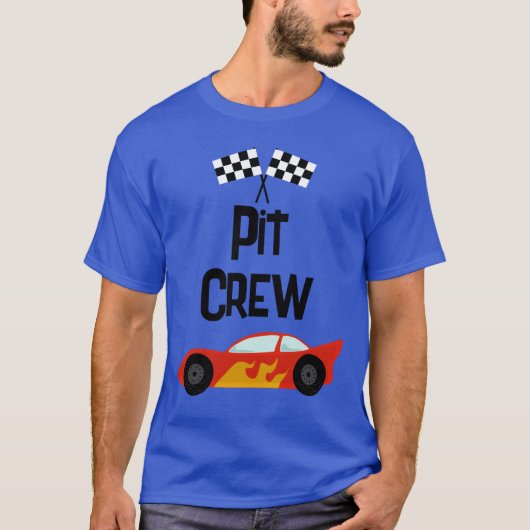 Pit Crew Race Auto Verjaardagsfeestje Ouder T-shirt (Voorkant)