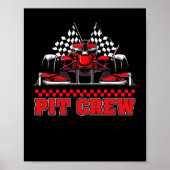 PIT CREW Race Car Poster (Voorkant)
