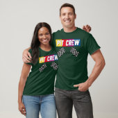 PIT CREW Race T-shirt voor feesten (Unisex)