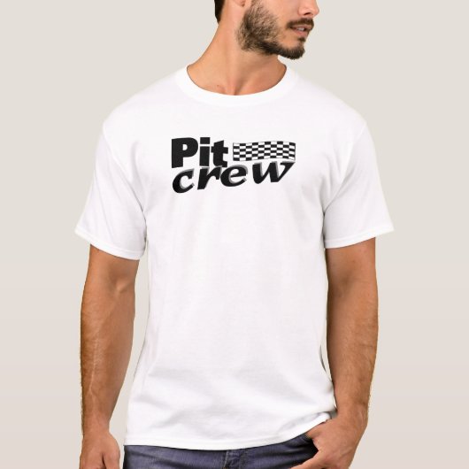 Pit Crew (racevlag) T-shirt (Voorkant)