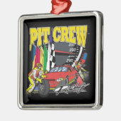 Pit Crew Racing Metalen Ornament (Links)