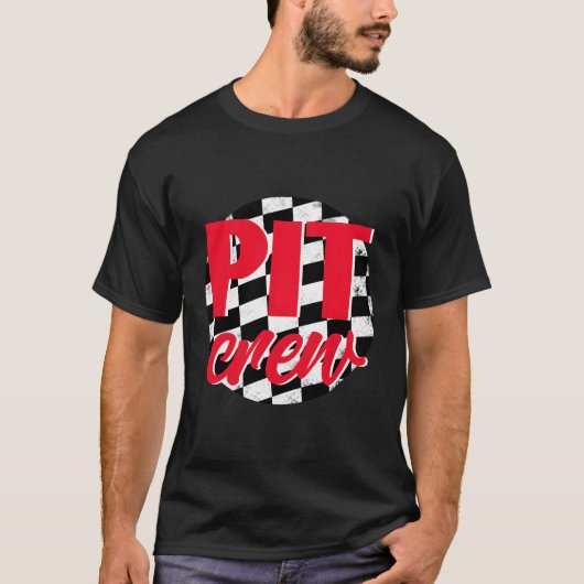Pit Crew Racing Race Car T-shirt (Voorkant)