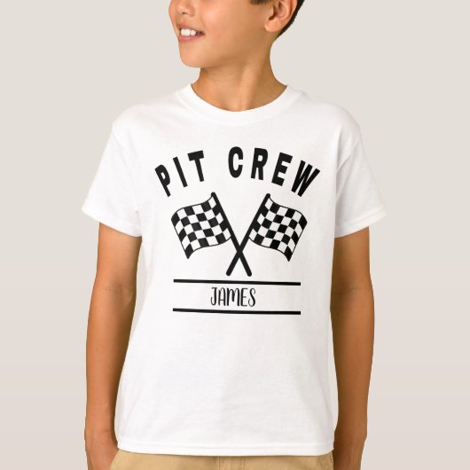 Pit Crew Shirt, Familie Matching Shirt en baby (Voorkant)