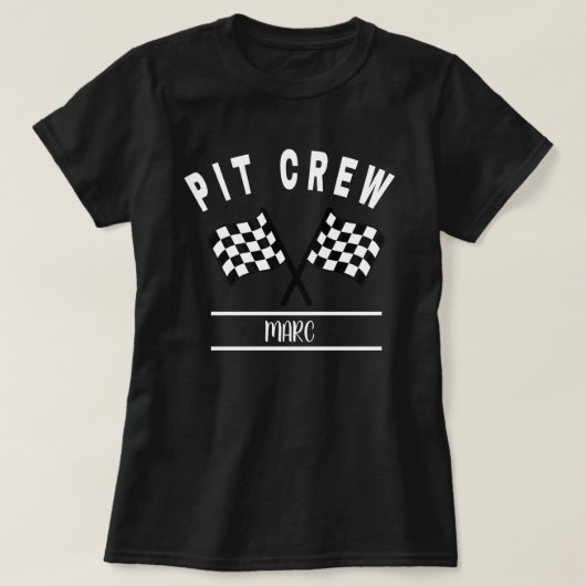 Pit Crew Shirt, Familie Matching Shirt en baby (Design voorkant)
