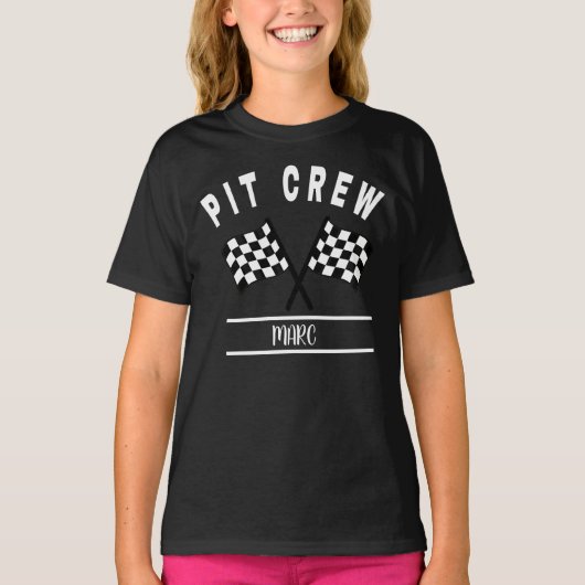 Pit Crew Shirt, Familie Matching Shirt en baby (Voorkant)