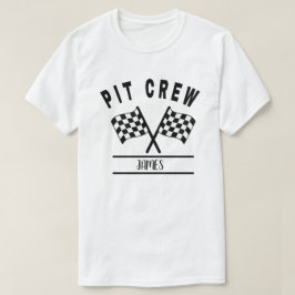 Pit Crew T-shirt, Familie Matchende Shirt En baby