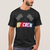 Pit Crew T Shirt voor het hosten van raceautofeest (Voorkant)