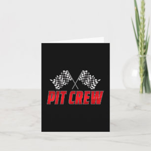 Pit Crew Verjaardag Familie Matching Race Car Raci Kaart