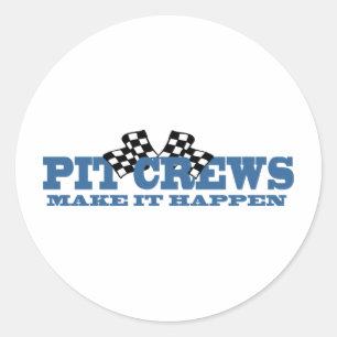 Pit Crews zorgt ervoor dat het gebeurt Ronde Sticker