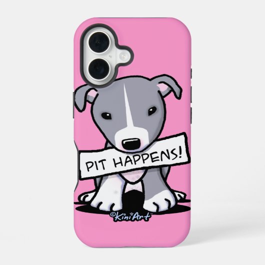 Pit gebeurt iPhone 16 hoesje (Achterkant)