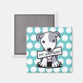 Pit gebeurt met een bull dog magneet (Voorkant / Achterkant)