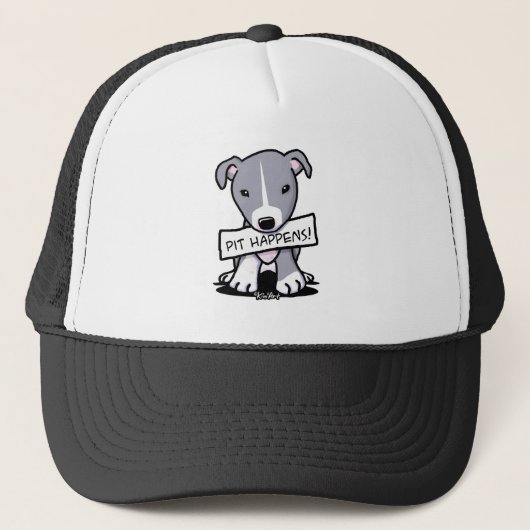 Pit gebeurt met Pit Bull Dog Art Trucker Pet (Voorkant)