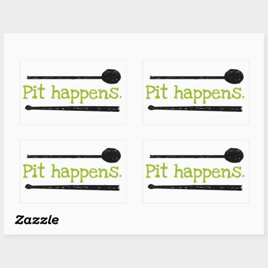 Pit gebeurt sticker (Vel)