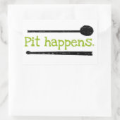 Pit gebeurt sticker (Tas)