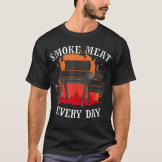 Pit Grill Pellet Smoker Smoke Vlees elke dag Smoki T-shirt