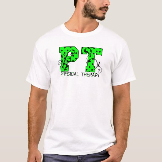 pit groene en zwarte haarpunten t-shirt (Voorkant)