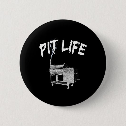 Pit Life BBQ Pitmaster Lifestyle Ronde Button 5,7 Cm (Voorkant)