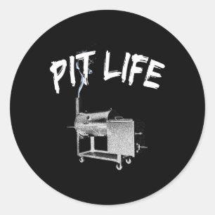 Pit Life BBQ Pitmaster Lifestyle Ronde Sticker