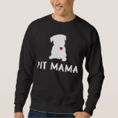 Pit Mama Pit bull Ma Pet adoption Dog Parents Trui (Voorkant)