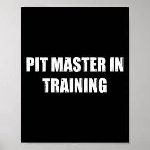 Pit Master in Training Master De kunst van BBQ Coo Poster
