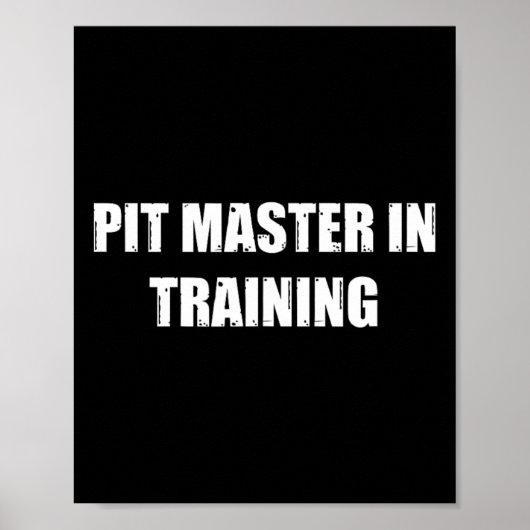 Pit Master in Training Master De kunst van BBQ Coo Poster (Voorkant)