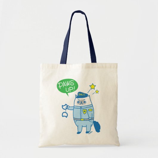 Pit omhoog! Goma is Pawsome Pawlice Canvas tas (Voorkant)