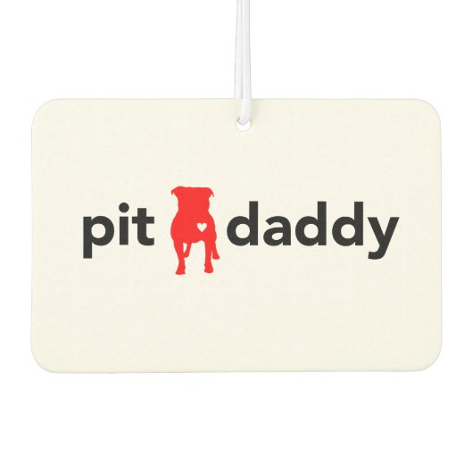 Pit pappie Gift Items for Pitbull eigenaars, Fans, Luchtverfrisser (Voorkant)