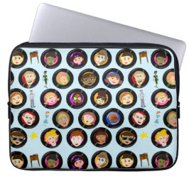 Pit Parade Oldie Records Cartoon Karton Vinyl Laptop Sleeve