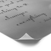 Pit Peace Lily in Shades of Grey Poster (Hoek)