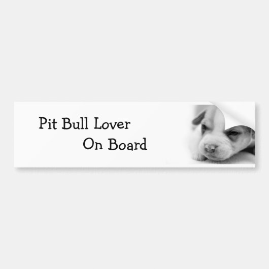 Pit Puppy Bumpersticker (Voorkant)