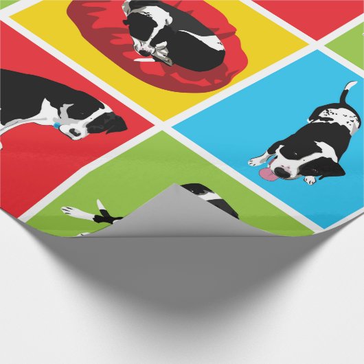 Pit stier thuis verpakkingspapier cadeaupapier (Hoek)